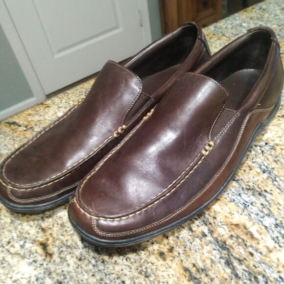 Cole Haan Tucker Venetian Loafers Men\'s 13M Brown Leather Slip On Shoes C04059 main image 7